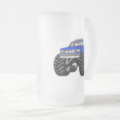 BLUE MONSTER TRUCK MATGLAS BIERPUL (Voorkant rechts)