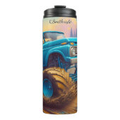 Blue Monster Truck Offroad Drive Thermosbeker (Voorkant)