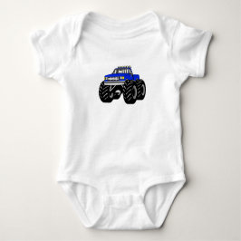 Blue Monster Truck Romper