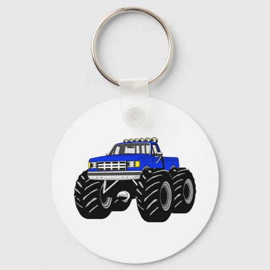 BLUE MONSTER TRUCK SLEUTELHANGER (Voorkant)