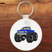 BLUE MONSTER TRUCK SLEUTELHANGER (Voorkant)