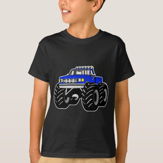 BLUE MONSTER TRUCK T-SHIRT (Voorkant)