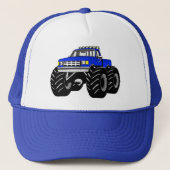 BLUE MONSTER TRUCK TRUCKER PET (Voorkant)