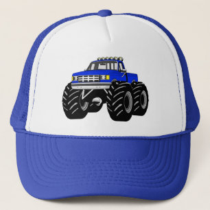 BLUE MONSTER TRUCK TRUCKER PET