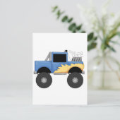 Blue Monster Truck Tshirts en Gifts Briefkaart (Staand voorkant)