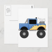 Blue Monster Truck Tshirts en Gifts Briefkaart (Voorkant / Achterkant)