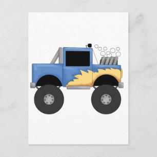 Blue Monster Truck Tshirts en Gifts Briefkaart