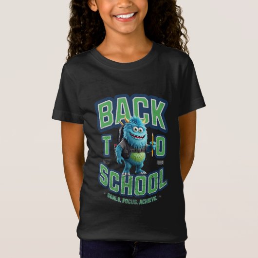 Blue Monster's Back-to-School Mission! T-shirt (Voorkant)