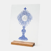 blue monstrance design catholic home decor (Hoek)