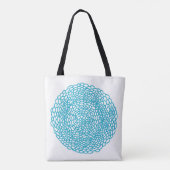 Blue Mood Custom All-Over-Print Canvas tas (Achterkant)