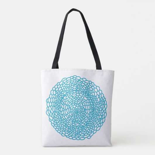 Blue Mood Custom All-Over-Print Canvas tas (Achterkant)