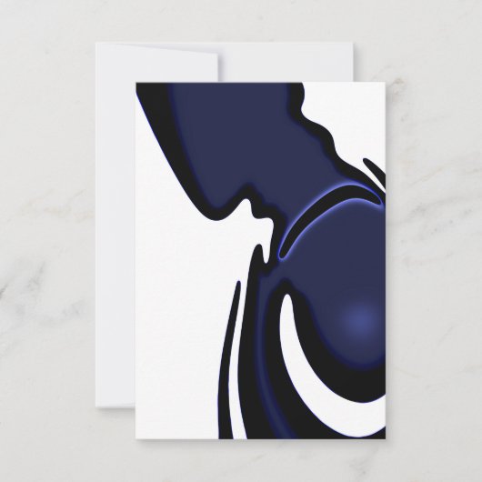 Blue Moon: Abstract Blauw, Wit & Zwart (Voorkant)
