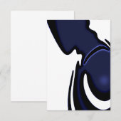 Blue Moon: Abstract Blauw, Wit & Zwart (Voorkant / Achterkant)