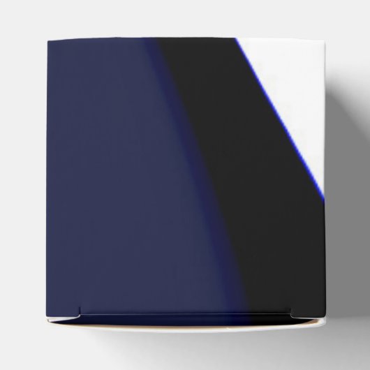 Blue Moon: Abstract blauw, wit & zwart Bedankdoosjes (Bovenkant)