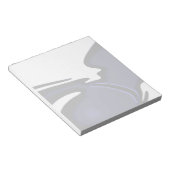 Blue Moon: Abstract blauw, wit & zwart Notitieblok (Schuin)