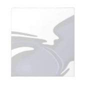 Blue Moon: Abstract blauw, wit & zwart Notitieblok (Voorkant)