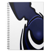 Blue Moon: Abstract blauw, wit & zwart Notitieboek (Voorkant)