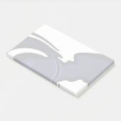 Blue Moon: Abstract blauw, wit & zwart Post-it® Notes (Schuin)