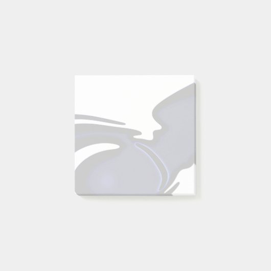 Blue Moon: Abstract blauw, wit & zwart Post-it® Notes (Voorkant)