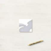 Blue Moon: Abstract blauw, wit & zwart Post-it® Notes (Op bureau)