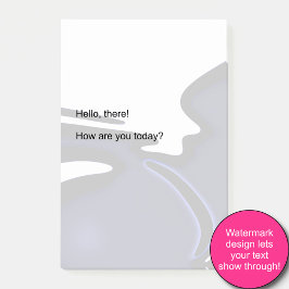 Blue Moon: Abstract blauw, wit & zwart Post-it® Notes