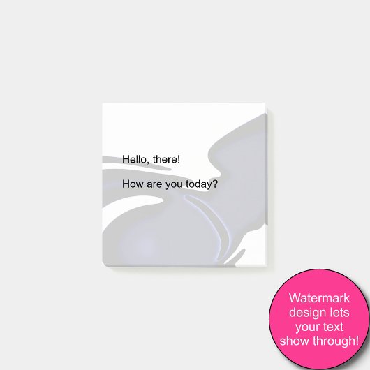 Blue Moon: Abstract blauw, wit & zwart Post-it® Notes