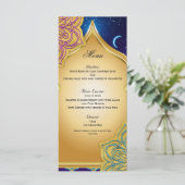 Blue Moon Arabian Nights Glam Goud Paars Menu (Staand voorkant)