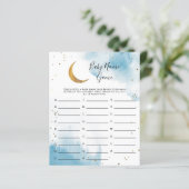 Blue Moon Baby Name Shower Game (Staand voorkant)