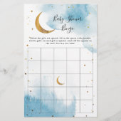Blue Moon Baby shower Bingo Game (Voorkant)