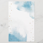 Blue Moon Baby shower Bingo Game (Achterkant)