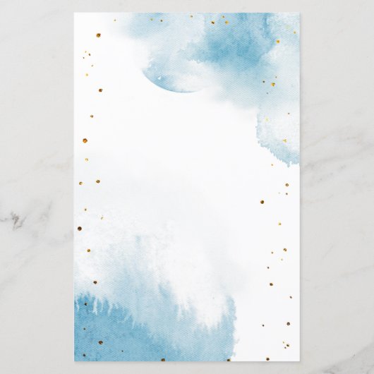 Blue Moon Baby shower Word Scramble Game (Achterkant)