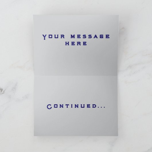 Blue Moon Bedankkaart (Binnen)