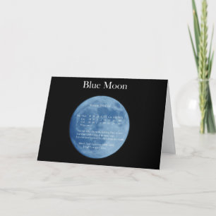 Blue Moon Birthday Card Kaart
