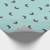 Blue Moon Blauwgroen Cadeaupapier (Hoek)