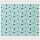 Blue Moon Blauwgroen Cadeaupapier (Vlak)