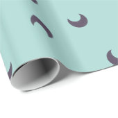 Blue Moon Blauwgroen Cadeaupapier (Rol Hoek)