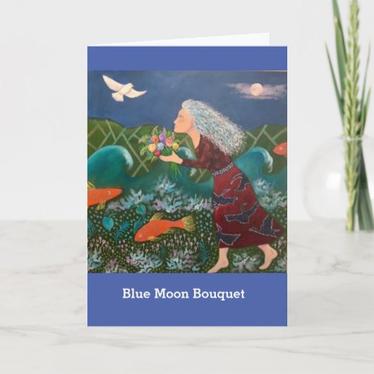 Blue Moon Bouquet Kaart (Voorkant)