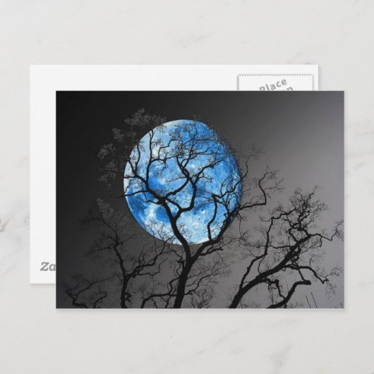 BLUE MOON BRIEFKAART (Voorkant / Achterkant)