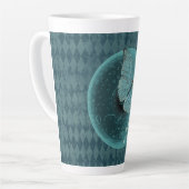 Blue Moon Butterfly Latte Mok (Linkerhoek)