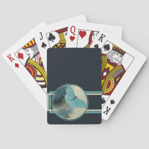 Blue Moon Butterfly Pokerkaarten