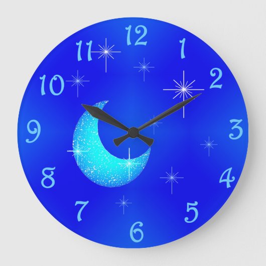 Blue Moon Clock Grote Klok (Voorkant)