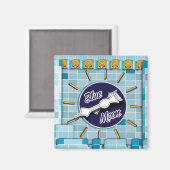 Blue Moon Clock Tower Magneet (Voorkant / Achterkant)