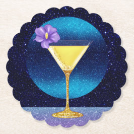 Blue Moon Cocktail Kartonnen Onderzetters