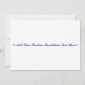Blue Moon Daisy Baby shower Invitation Kaart (Achterkant)