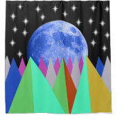 Blue Moon Douchegordijn (Voorkant)