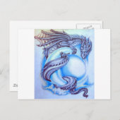 Blue Moon Dragon Briefkaart (Voorkant / Achterkant)