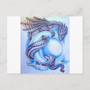 Blue Moon Dragon Briefkaart
