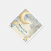 Blue Moon en Stars Baby shower Servet (Hoek)