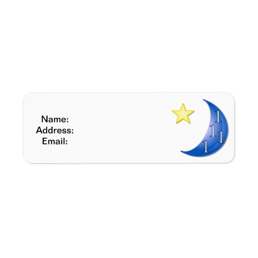 Blue Moon  Etiket (Voorkant)