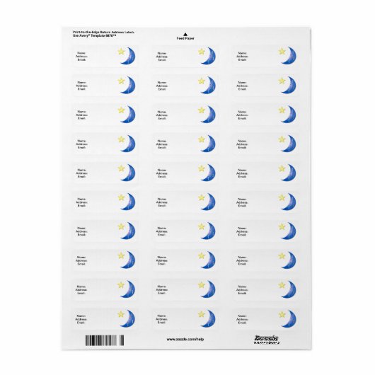 Blue Moon  Etiket (Full Sheet)